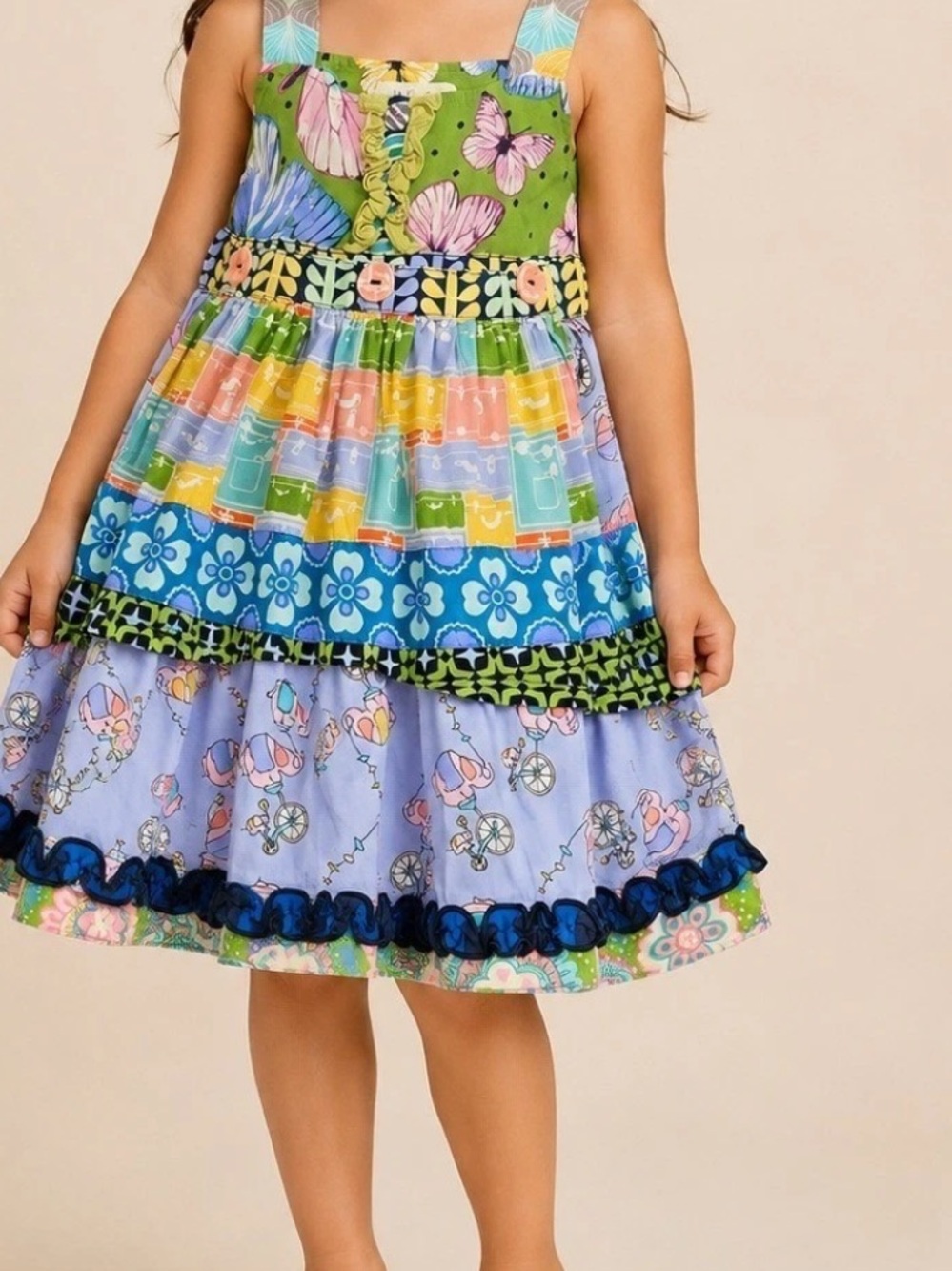 Matilda Jane "It's a Wonderful Parade" tiered apron dress